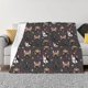thumbnail image 1 of Balery French Bulldogs Manta de Franela con Dibujo, Lujo Ultra Suave y Cálido, Antipelusa y Resistente a las Arrugas para Cama, Sofá, Camping -60"x50", 1 of 6