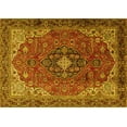 thumbnail image 1 of Ahgly Company Indoor Rectangle Medallion Yellow Traditional Area Rugs, 2' x 4', 1 of 4