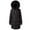 Black, variant on yillto Women Long Quilted Coat Hooded Maxi Length Puffer Jacket Padded Coat Winter Warm Outerwear