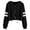 Black, variant on Women's Hoodies Sweatshirts Casual Pullover Solid Hoodie Top for Women Long Sleeve Hooded Sweatshirt Relaxed Fit Blouse Style Green XL
