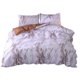 thumbnail image 3 of Juego de ropa de cama de marmoleado de 3 piezas, funda de edredón, juego de funda de almohada, dormitorio, habitación de invitados, funda nórdica, funda de almohada Scienceny HA3042-04B, 3 of 7