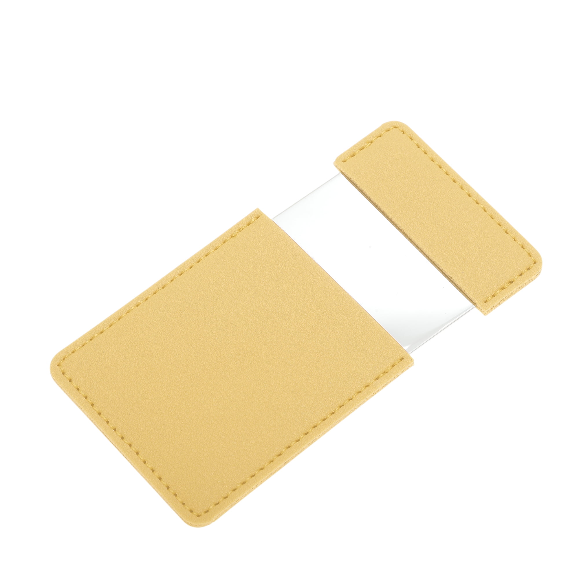 Unique Bargains 1 Pc Rectangular Makeup Mirror Lemon Yellow