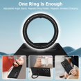 thumbnail image 5 of Compatible with Samsung Galaxy S23 Ultra Case with Magnetic Ring Holder [Compatible with Magsafe & Camera Lens Protector] Soft TPU Shockproof Kickstand Phone Case for Galaxy S23 Ultra Black, 5 of 12