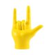 thumbnail image 1 of Love You Finger Gesture Estatua Estatuilla Rock Escultura de mano Obra de arte coleccionable Amarillo Zulema estatua escultura, 1 of 8