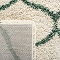 thumbnail image 6 of SAFAVIEH Hudson Arline Plush Geometric Shag Runner Rug, Ivory/Green, 2'3" x 8', 6 of 8