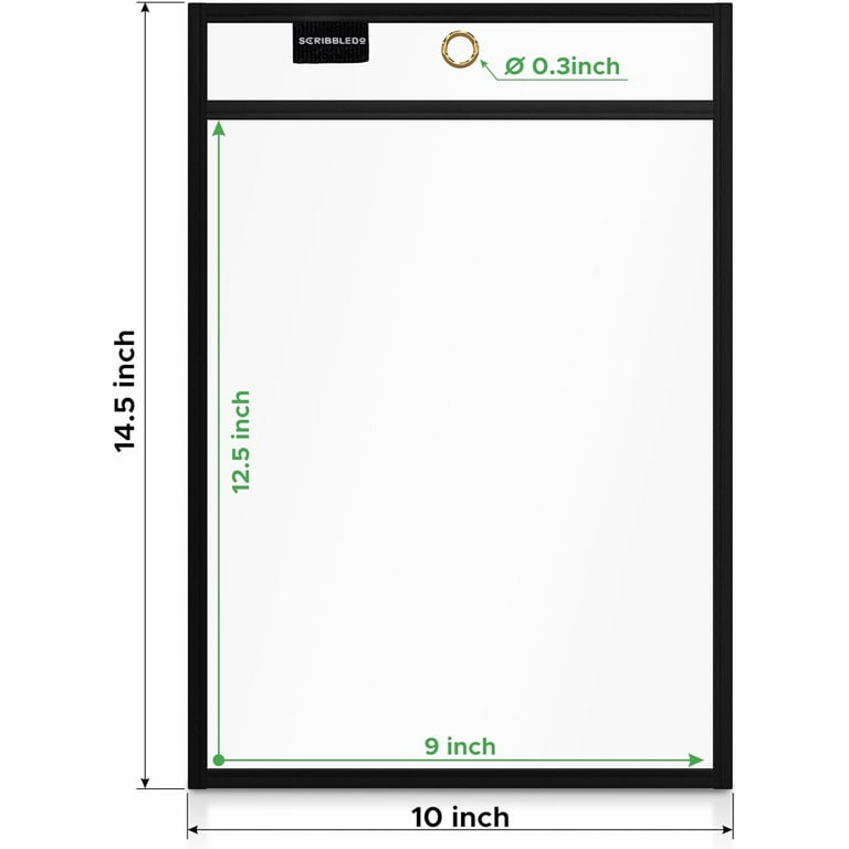 Job Ticket Holders 9x12 (50 Pack) Work Order Plastic Sleeves Clear
