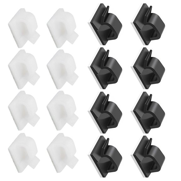 60 Pcs Car Stands Self Adhesive Hook Cable Manager Clips for Home