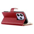 thumbnail image 4 of Funda cartera GANGXUN para Xiaomi Redmi Note 14 4G , cuero PU con tarjetero, cremallera, correa de mano, soporte y protección 1277°, 4 of 6