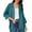 Army Green, variant on Women's Cotton Linen Shirt Button Jacket Vintage Long Sleeve Blouses Coat Top Spring Autumn Casual Wear Brown L