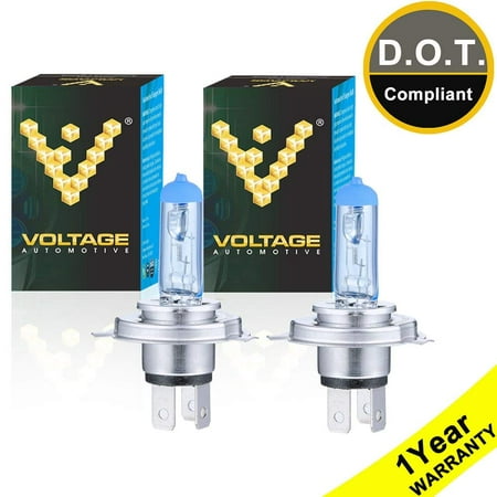 Voltage Automotive 9003 HB2 H4 Polarize White Headlight Bulb (Pair) - Performance Upgrade