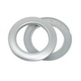 thumbnail image 4 of Dritz Curtain Grommets, 1-9/16" (40 mm) Inner Diameter, Heavy-Duty Plastic, Brushed Silver Color, Snap-On Design, Tool-Free Installation, 8-Pack, 4 of 6
