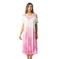 thumbnail image 2 of Riviera Sun Cold Shoulder Umbrella Dress (Pink / White, X-large), 2 of 4