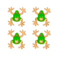 thumbnail image 2 of SmartBy 1/2 Pairs Frog-Shaped Earrings Sparking Rhinestones Inlaid Cartoon Enamel Alloy Ear Clips Jewelry Accessories, 2 of 7