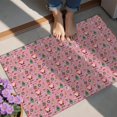 thumbnail image 4 of Pink Christmas Santa and Tree Pattern Door Rugs,Washable Non Slip Door Mats Indoor,Decorative Door Mats,Entry Mat Indoor for Entrance,Bedroom,Kitchen,Bathroom,20"x32", 4 of 6