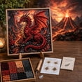 thumbnail image 6 of Mythic Dragon Realms 3D Fabric Poke Art Kit, Dragon Fabric Poke Craft | 3D Fabric Poke Art DIY Kit for Adults with Pre-Cut Squares, Handmade Fantasy Wall Decor Gift for Dragons Lovers, 6 of 9
