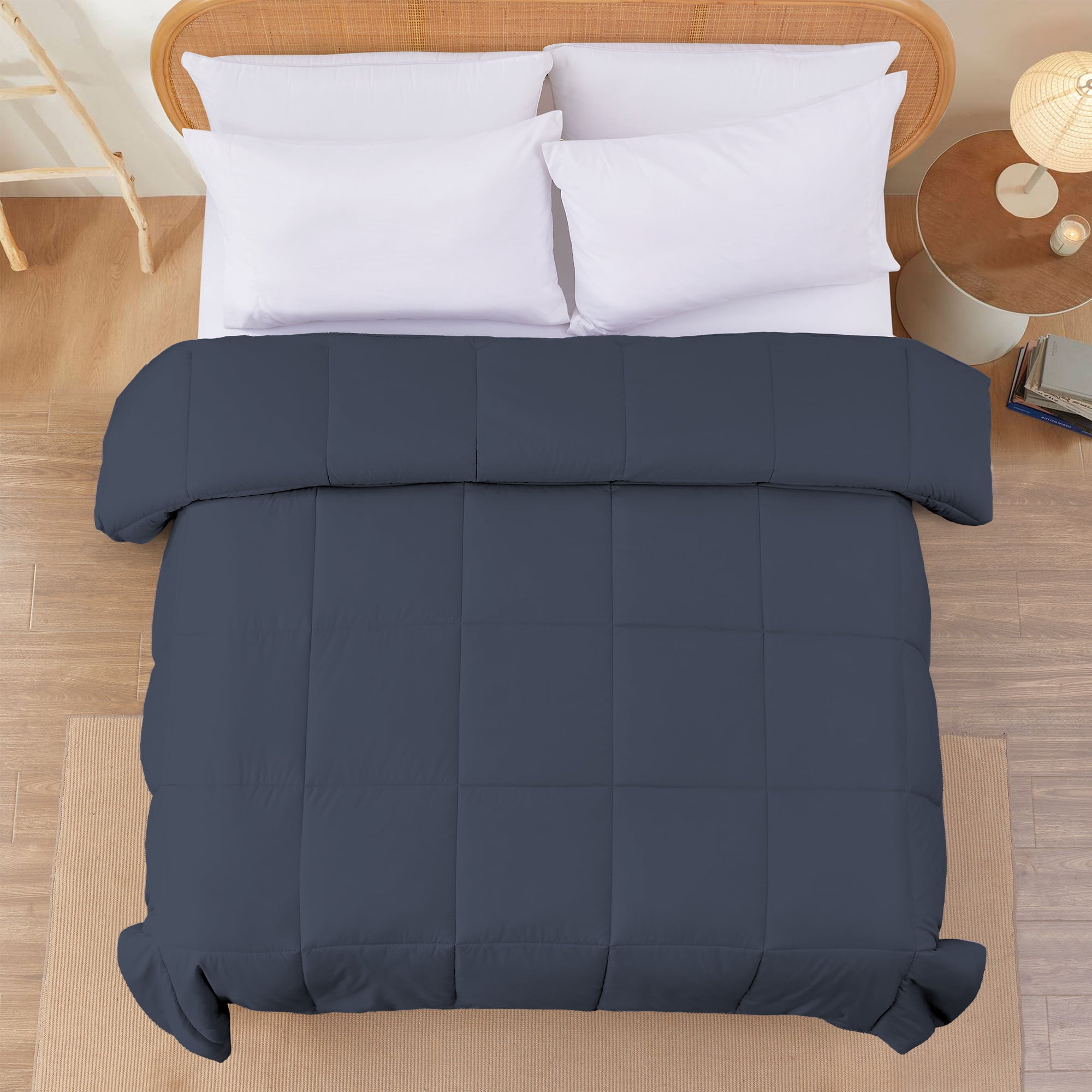Modern Threads Down Alternative Reversible Comforter Denim & Cloud Full/Queen