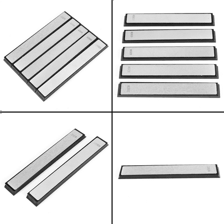 

Diamond Sharpening Stones Set Fixed-Angle Cutter Sharpener 240/320/400/600/1000 Knife Sharpener Stone for Kitchen