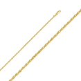 thumbnail image 1 of Precious Stars CH-0440-240 24 in. 14K Yellow Gold 2.2 mm Double-link Hollow Rope Chain, 1 of 1