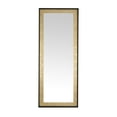 thumbnail image 4 of SAFAVIEH Montauk 26 Inch Led Mirror, Black/Gold Leaf, 4 of 11