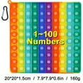 thumbnail image 3 of 20.07cm/7.9in 1~100 Numbers Push Pop Bubble Fidget Sensory Educational Pop Toys, Math Teaching Pop Toys For Preschool Kids Students Teachers, 3 of 5