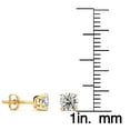 thumbnail image 4 of SuperJeweler 3/4 Carat Diamond Stud Earrings in 14 Karat Yellow Gold for Women, 4 of 6