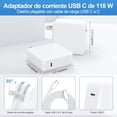thumbnail image 2 of Cargador Tipo C SIAFU 118W Súper Rápido Compatible con USB C MacBook Pro y Air iPad Pro Samsung Galaxy, 2 of 3