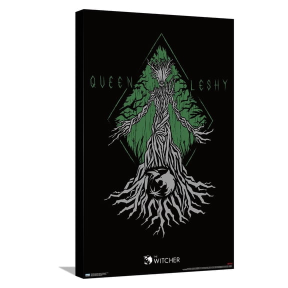 Netflix The Witcher Season 2 - Queen Leshy Green Canvas Wall Poster, 14.725" x 22.375"