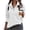 White, variant on Womens-Button-Henley-Pullover-Sweatshirt-Casual-Mock-Neck-Long-Sleeve-Fleece-Tops-with-Pocket