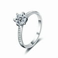 thumbnail image 2 of Whudwhu Emerald And Moissanite Crown Ring, 925 Silver, 2 of 6