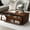Brown, variant on Harper & Bright Designs Modern Rectangle Coffee Table with Drawers, 47.2" Wood Fluted Center Table with Shelves for Living Room, Black