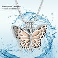 thumbnail image 3 of Personalized Engrave Butterfly with Mini Urn Cremation Jewelry for Ashes Holder Urn Necklace for Ashes of Loved One, 3 of 7