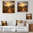 thumbnail image 4 of Designart "Mexican Desert Dreams Sunset Oasis II" People Framed Wall Art Decor - Global Yellow Mexican Art Bedroom Framed Canvas Wall Art, 4 of 6