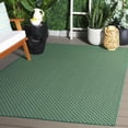thumbnail image 2 of SAFAVIEH Terrace Bayon Geometric Indoor/Outdoor Area Rug, Dark Green/Light Green, 5'3" x 7'6", 2 of 16