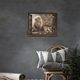 thumbnail image 2 of Lion Wall Art Rustic Farmhoues Christian Lion Wall Decor Lion Of Judah Pictures Canvas Prints Artwork Inspirational Psalm Scripture Gifts Home Decorations For Bathroom Kitchen Office Framed 16"x12", 2 of 6