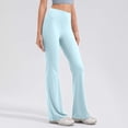 thumbnail image 5 of WXLWZYWL Flare Leggings for Women Seamless High Waisted Yoag Pants Bootcut Wide Leg Loose Fitted Trousers, 5 of 6