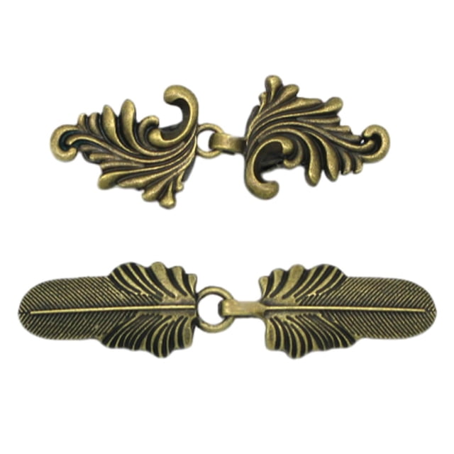 Tachiuwa 2 Pcs Clips de Cardigan Attaches Décoratives en Alliage Femmes Filles Portant un Design Rétro Bronze