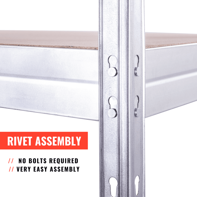 AR Shelving 4-Tier Industrial Metal Shelf, 2000 lb photo 6