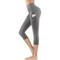 thumbnail image 3 of QUINDOS Womens Biker Capris High Waist Cropped Yoga Pants with Pocekts, 3 of 4