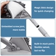 thumbnail image 2 of Wall Cleaner Mop with Long Handle,Baseboard Cleaner ,with Extension Pole and 6PCS Replaceable Microfiber Head Pads for Home Cleaning, 2 of 7