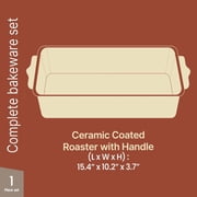 BAKKEN Premium Nonstick Ceramic Rectangle Pan, 8 x 15.5, Aluminized Steel, Non-Toxic, Ideal for Lasagnas, Brownies, and More, Marble