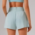 thumbnail image 3 of Shorts de Sport Taille Haute pour Femmes avec Poche Shorts de Gym Course, 3 of 4