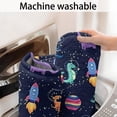 thumbnail image 5 of Colorful Dinosaurs Rockets Pattern Bathroom Rugs Mat,Non Slip Microfiber Bathroom Rug,Rubber Backing,Soft Bathroom Mats for Bathroom Floor,Tub and Shower,17x27in(43x68cm), 5 of 5