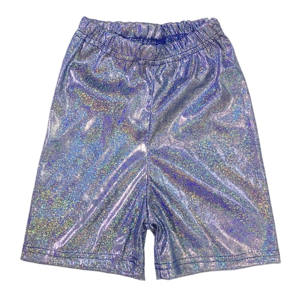 Whouriu Boys Summer Sparkling Sequin Shorts High Waist Stretch Party Shorts, Sizes 3-18