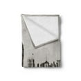 thumbnail image 2 of London Soft Flannel Fleece Throw Blanket, Westminster Big Ben and Bridge Nostalgic Image British Antique Architecture, Cozy Plush for Indoor and Outdoor Use, 60" x 80", Sepia White, by Ambesonne, 2 of 5