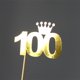 thumbnail image 5 of 20 piezas Baby Shower Party Favor 100th Day Celebration Crown Cupcake Picks Toppers Decoración Zulema corona primeros de la magdalena, 5 of 7