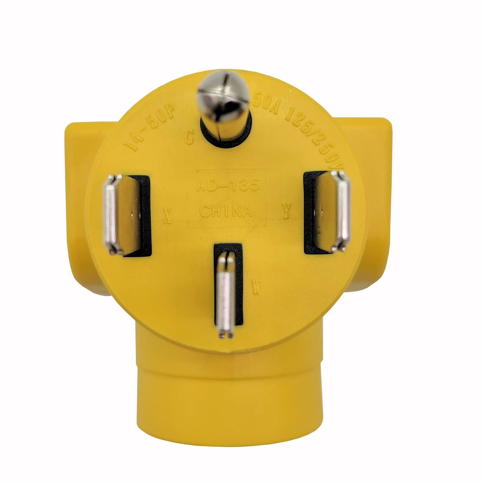 Parkworld 62824 NEMA 14-50P to 6-20R T-Blade 6-15R One Piece Compact Adapter Welder to A/C Adaptor Output 20amp 250Volt