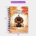 thumbnail image 5 of Happy Thanksgiving Portuguese Water Dog Turkey Costume Pumpkins Autumn Leaves Spiral Bound Journal PWD Portie Fishing Dog Lover 5x7in Spiral Notebook - 13014, 5 of 5