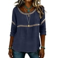 thumbnail image 4 of 3/4 Sleeve Tops for Women Casual Work Blouse, 4 of 6