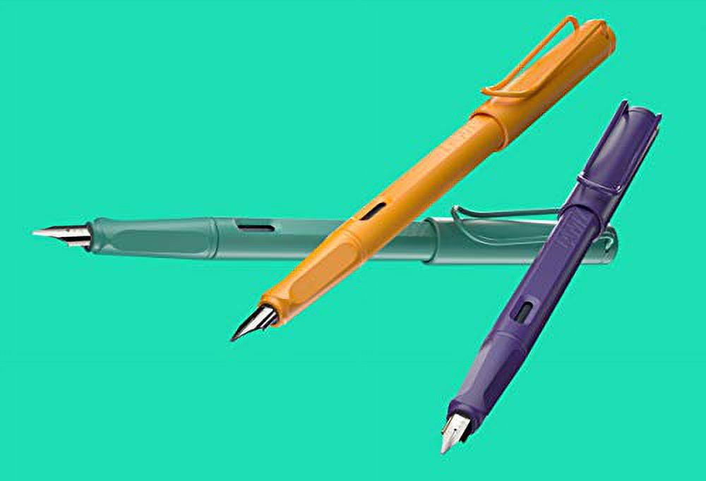LAMY Safari Candy Fountain Pen 021 - Modern Fountain Pen in Aquamarine Colour with Ergonomic Handle and Timeless Design - Nib Size F - Special Model