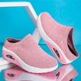 thumbnail image 4 of Women Mules Platfom Knit Open Back Sneakers Outdoor Slides Sandals Non-Slip Lightweight Walking Shoes, 4 of 7